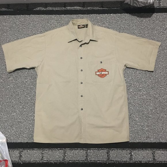 Harley-Davidson Other - Mens Harley Davidson Short Sleeve Button Up Shirt